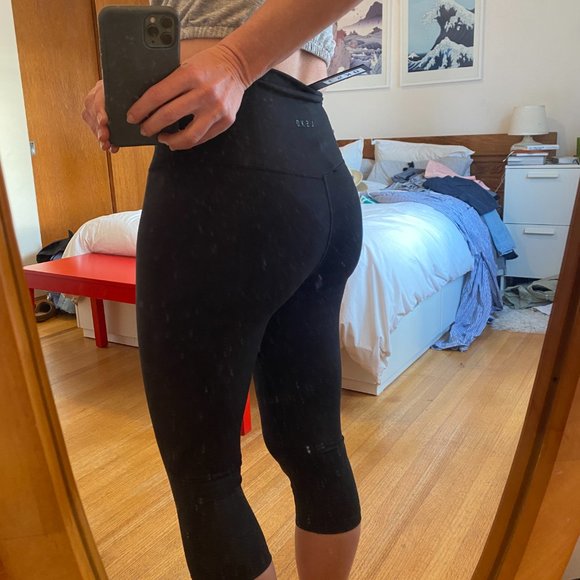 NWOT - LKSD High-waisted Black Cropped Leggings - Picture 9 of 10